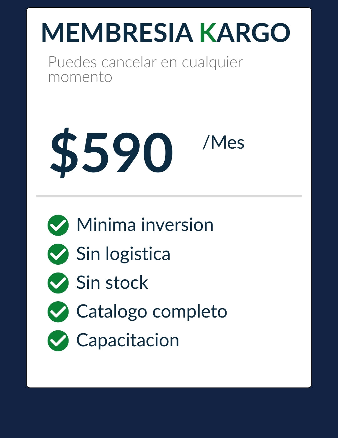 SUSCRIPCION DROPSHIPPER