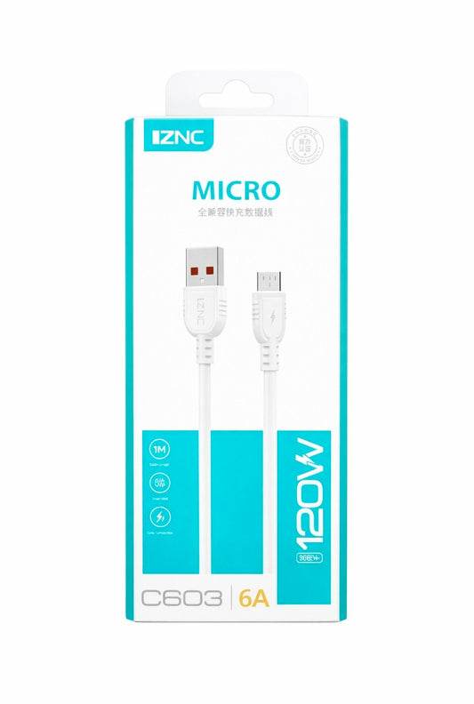 Cable carga Tipo Micro 120W IZNC