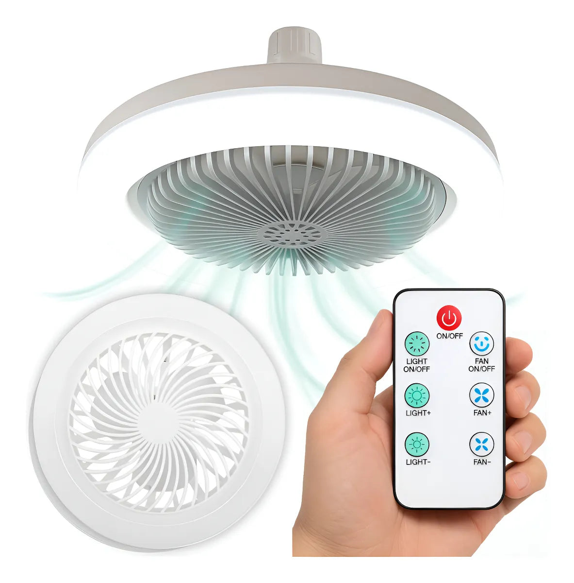 Lampara LED ventilador