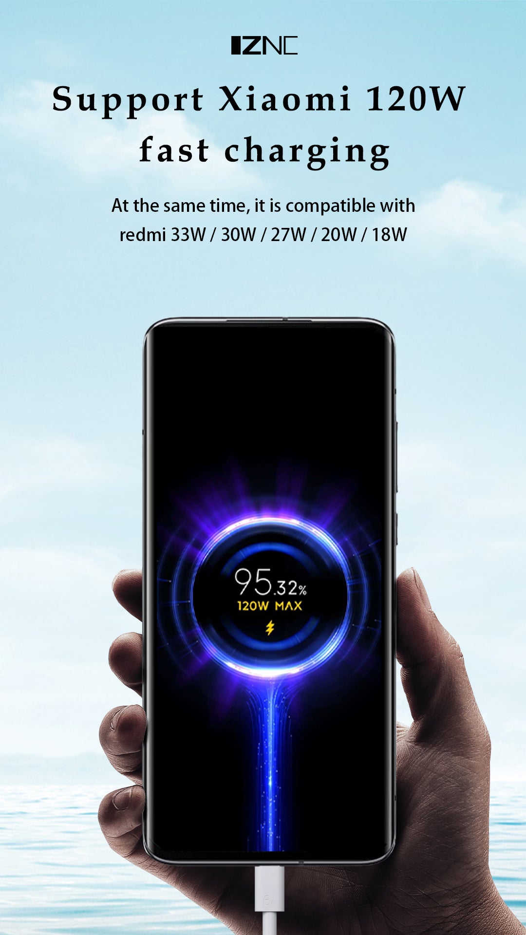 Cable Tipo Micro Super Carga Rapida 120W